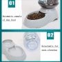 Pet Water Feeder Slow Dispenser Automatic Pet Waterer Dog Cat Kitten Water Food Combo Gravity Water Drinking Fountain