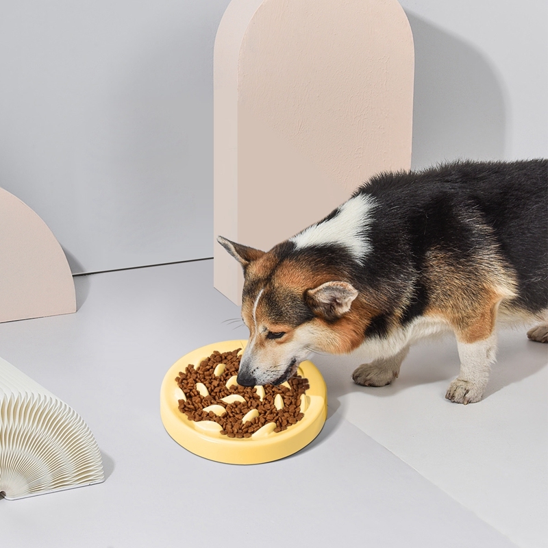 Spot Wholesale Melamine Large Pet Dog Slow Food Bowl Mat Personalised Raised Dog Feeder Anti-Choke Slow Food Bowl