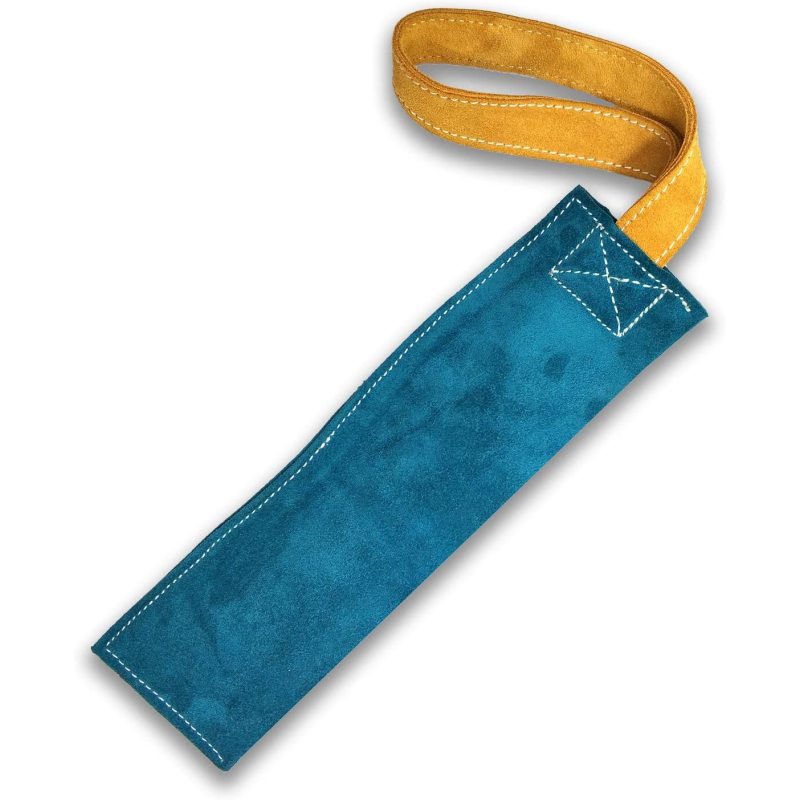 No Stuff Squeaky Leather Dog Bite Tug Toy Indestructible Durable Pull Toys Wholesale