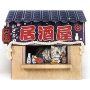 Japanese Style Cardboard Izakaya Bar Cat Condo Scratcher For Cat Sleep