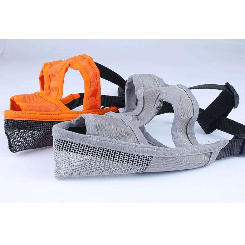 Oxford Dog Mouth Muzzle Adjustable Breathable Dog Leather Muzzle with Buckle Tape Oxford Headstall For Pet Prevents