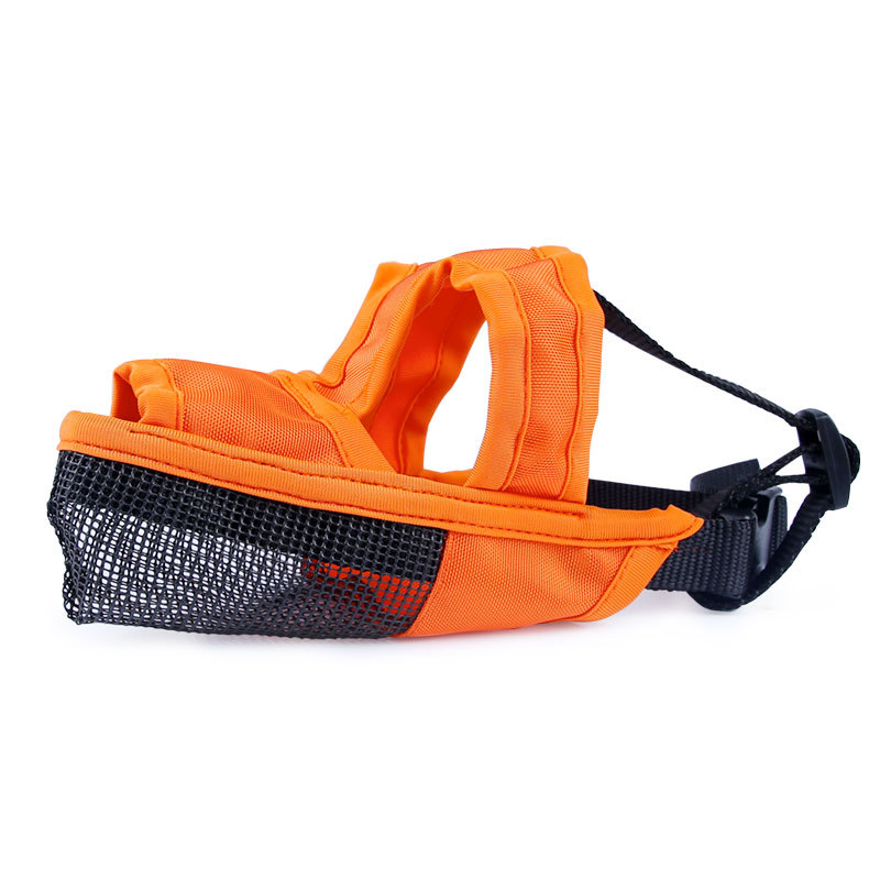 Oxford Dog Mouth Muzzle Adjustable Breathable Dog Leather Muzzle with Buckle Tape Oxford Headstall For Pet Prevents