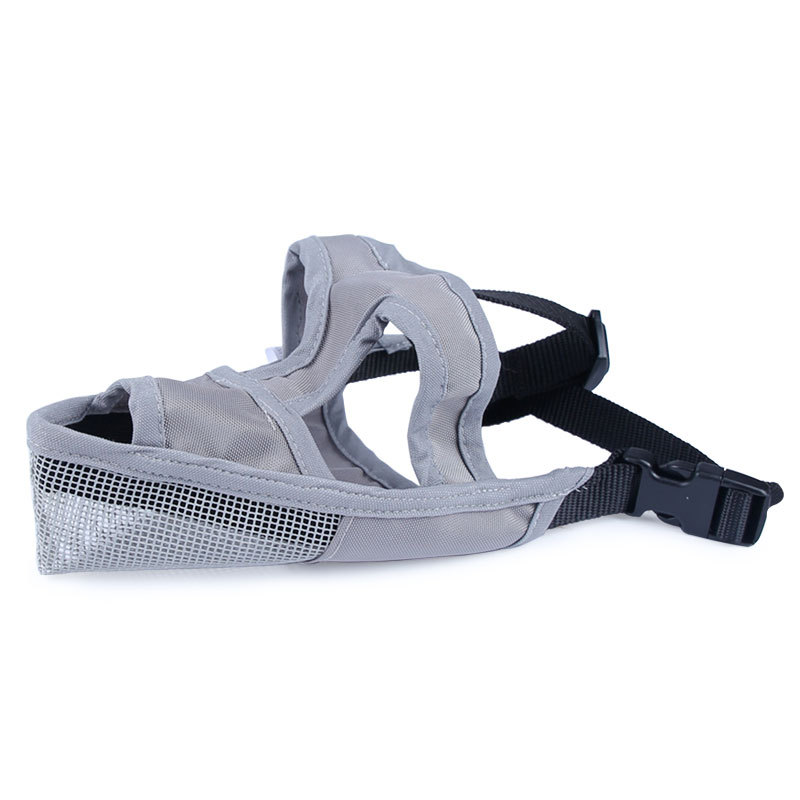 Oxford Dog Mouth Muzzle Adjustable Breathable Dog Leather Muzzle with Buckle Tape Oxford Headstall For Pet Prevents