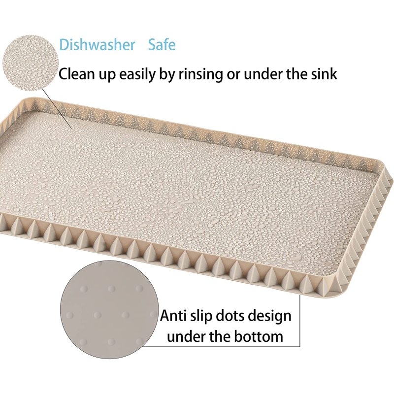 Waterproof Feeding Dog Food Mat with Edges for Floor Table