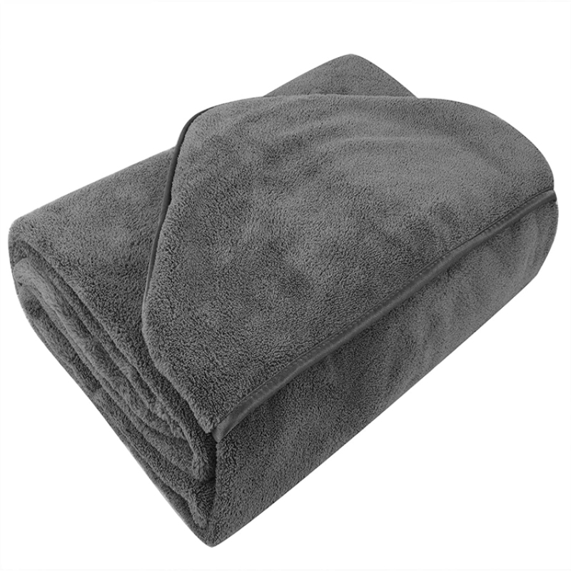 Custom Design Manufacturing Microfiber Oversized Hooded Bath Pet Towel for Dogs and Cats