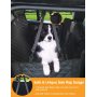 Dog Car Seat Cover Dog Hammock with Big Mesh Window Pets Dog Back Seat Cover Protector