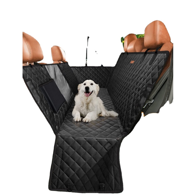 Dog Car Seat Cover Dog Hammock with Big Mesh Window Pets Dog Back Seat Cover Protector