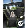 Dog Car Seat Cover Dog Hammock with Big Mesh Window Pets Dog Back Seat Cover Protector