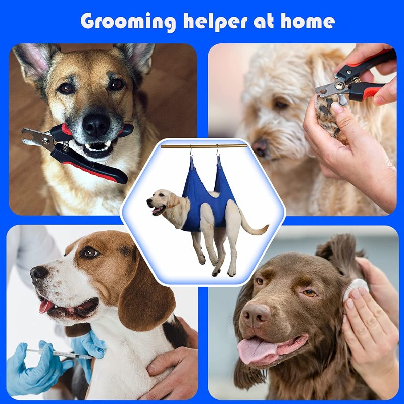 Dog Grooming Hammock with Nail File