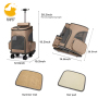 Pet Carrier Backpack Pet Stroller Travel Carrier Car Seat for Small Dogs Cats Puppies Comfort Cat Backpack