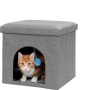 Manufacturer Pet Beds for Cat Kitten Dog Cat Bed House Foldable Cat House With Ball