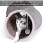 Collapsible Cat Play Cat Tunnel Outdoor In Door with Interactive Feather Wand Large Pet Tube Toy