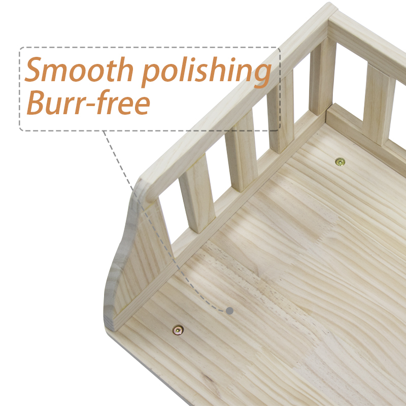 Wooden pet bed nest four seasons universal cat and dog villa closed off the ground bed