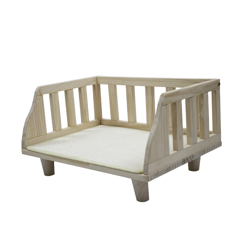 Wooden pet bed nest four seasons universal cat and dog villa closed off the ground bed