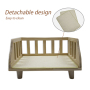 Wooden pet bed nest four seasons universal cat and dog villa closed off the ground bed