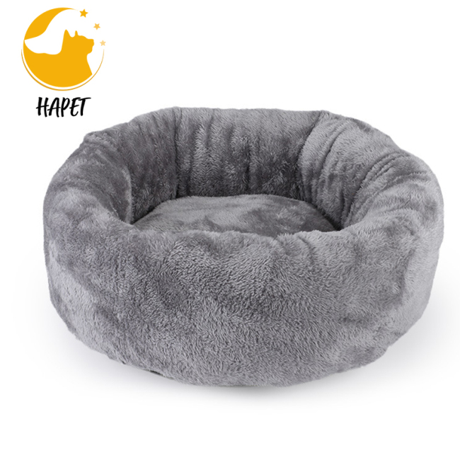 Calming Donut Cat and Dog Bed Machine Washable Pet Products