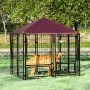 Weather Resistant Outdoor Metal Dog Kennel Bowl Holders