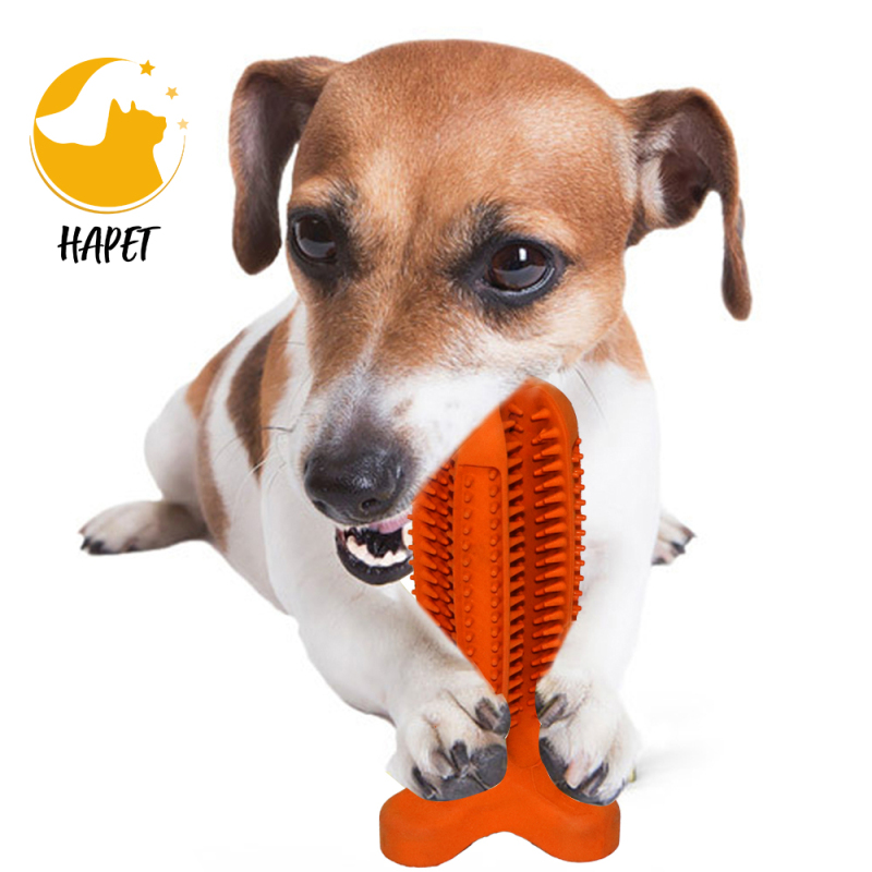 Heimtierbedarf Backenzähne Reinigungsstab Spielzeug Gummibeständige Kaubackenzahnstange Hundezahnbürste