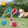 Suction Cup Dog Toys Aggressive Chewers with Teeth Cleaning Pet Molar Bite Toy