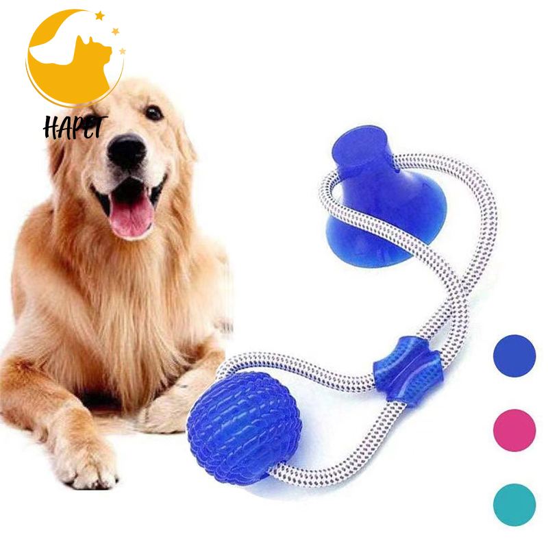 Suction Cup Dog Toys Aggressive Chewers with Teeth Cleaning Pet Molar Bite Toy