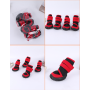 Waterproof Dog Shoes Adjustable Straps Dog Boots Rugged Anti-Slip Sole Paw Protectors for All Weather