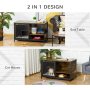Cushion and Sliding Doors Steel End Table Pet House Furniture Style