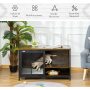 Cushion and Sliding Doors Steel End Table Pet House Furniture Style
