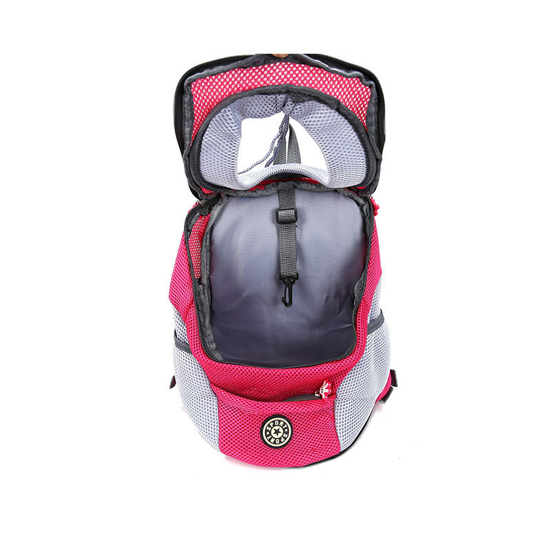New Wide Shoulder Straps Hands-Free Cat And Dog Backpack Breathable Travel Bag Holder Saddle Hiking Pet Carrier Dog Backpack
