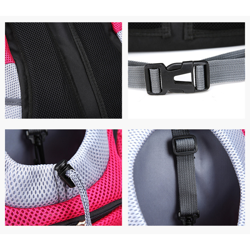 New Wide Shoulder Straps Hands-Free Cat And Dog Backpack Breathable Travel Bag Holder Saddle Hiking Pet Carrier Dog Backpack