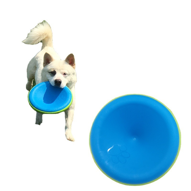 Interactive Dog Flying Disc Flying Toy for Training Fetch Dog Chew Toys for Aggressive Chewers