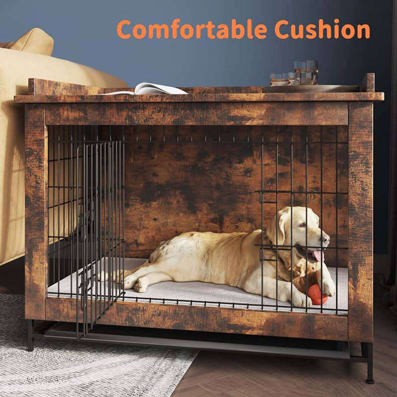 Dog Crate Furniture Indoor Wooden Dog Crate Table Dog Cage Kennel