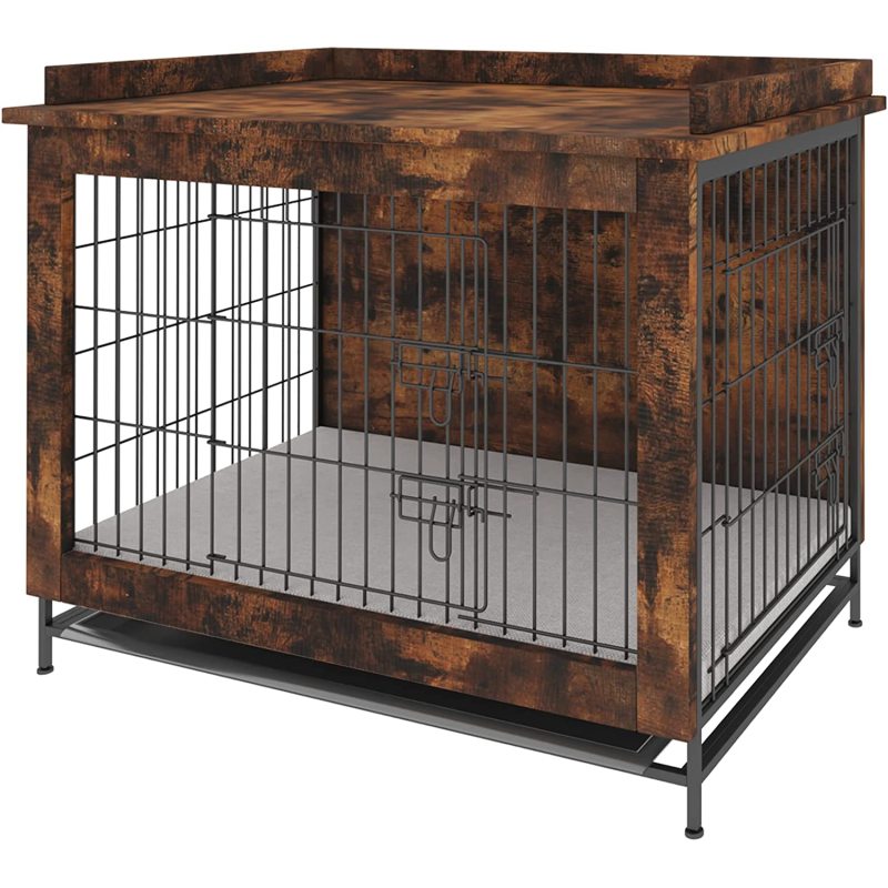 Dog Crate Furniture Indoor Wooden Dog Crate Table Dog Cage Kennel