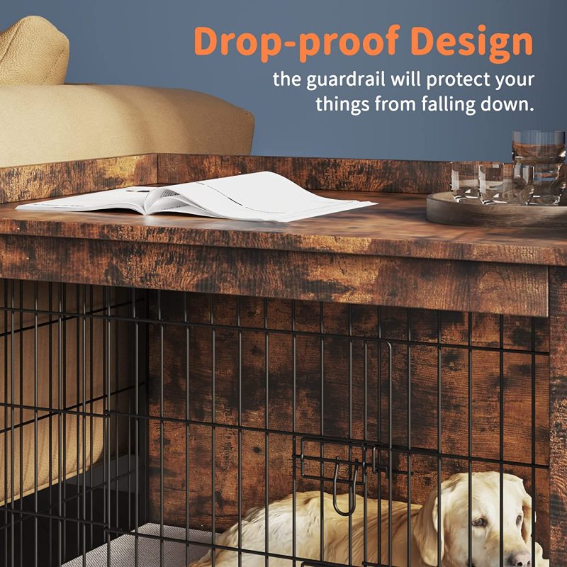 Dog Crate Furniture Indoor Wooden Dog Crate Table Dog Cage Kennel