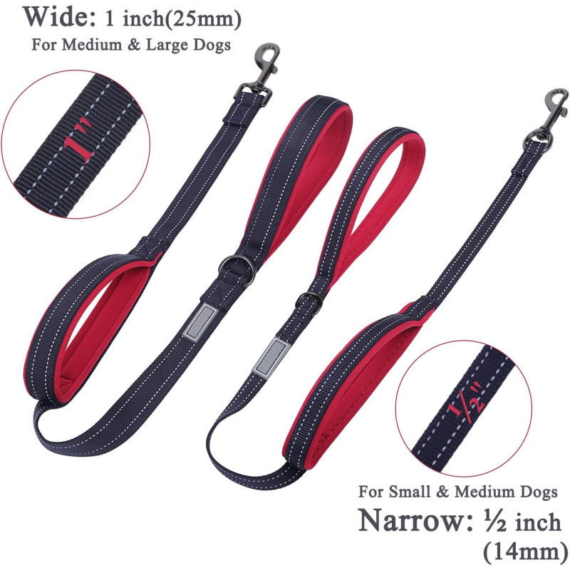 Padded Handles Traffic Handle Leash Reflective Safety Training for Walking