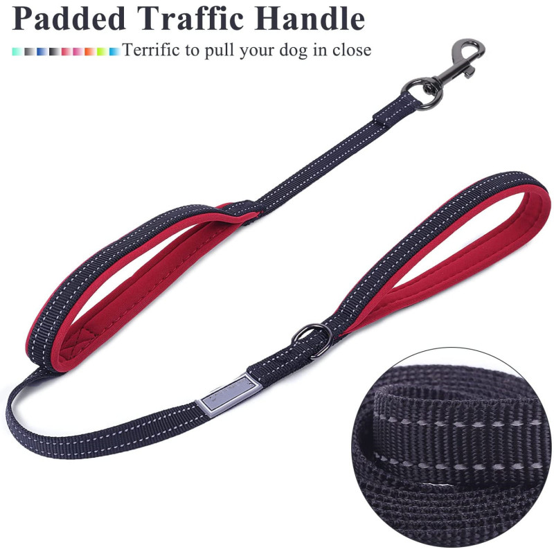 Padded Handles Traffic Handle Leash Reflective Safety Training for Walking