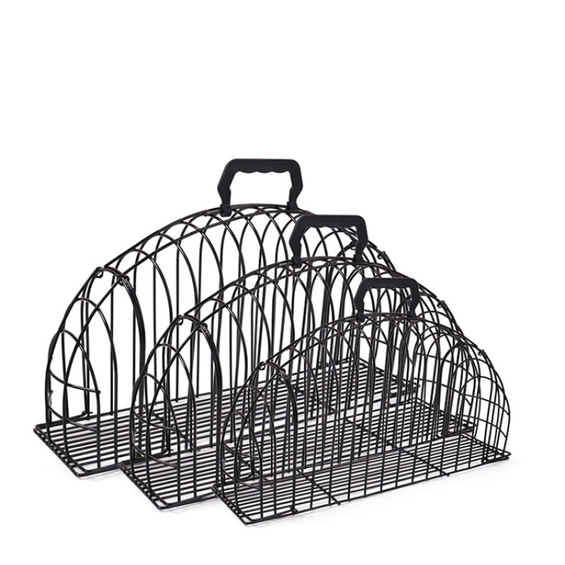 Portable Steel Wire Pet Cat Puppy Shower Cage Injection Anti Scratch Cat Washing Shower Bath Cage