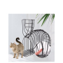 Portable Steel Wire Pet Cat Puppy Shower Cage Injection Anti Scratch Cat Washing Shower Bath Cage