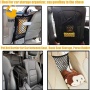 Car Dog Barrier, Pet Net Barrier with Auto Seat Mesh Organizer Back Seat Net Organizer Universal Stretchable Storage Bag & Hook