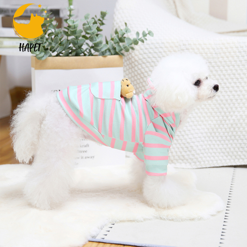 Dog Hoodie Dog Fleece Sweater with Hat Pet Pullover Shirt