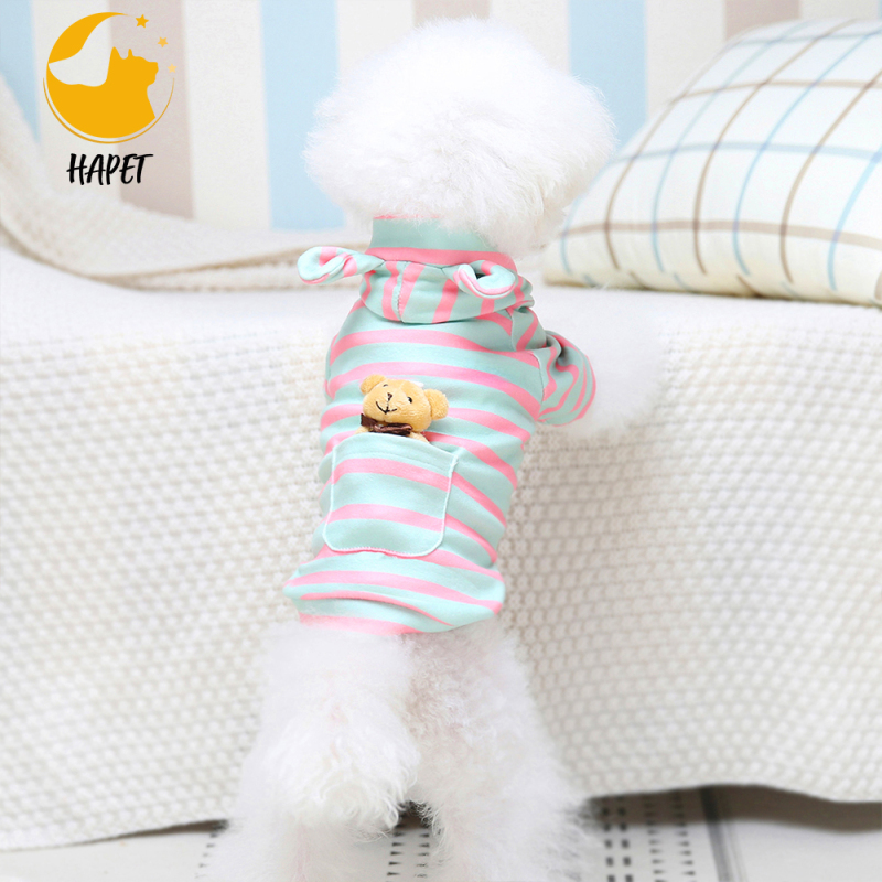 Dog Hoodie Dog Fleece Sweater with Hat Pet Pullover Shirt