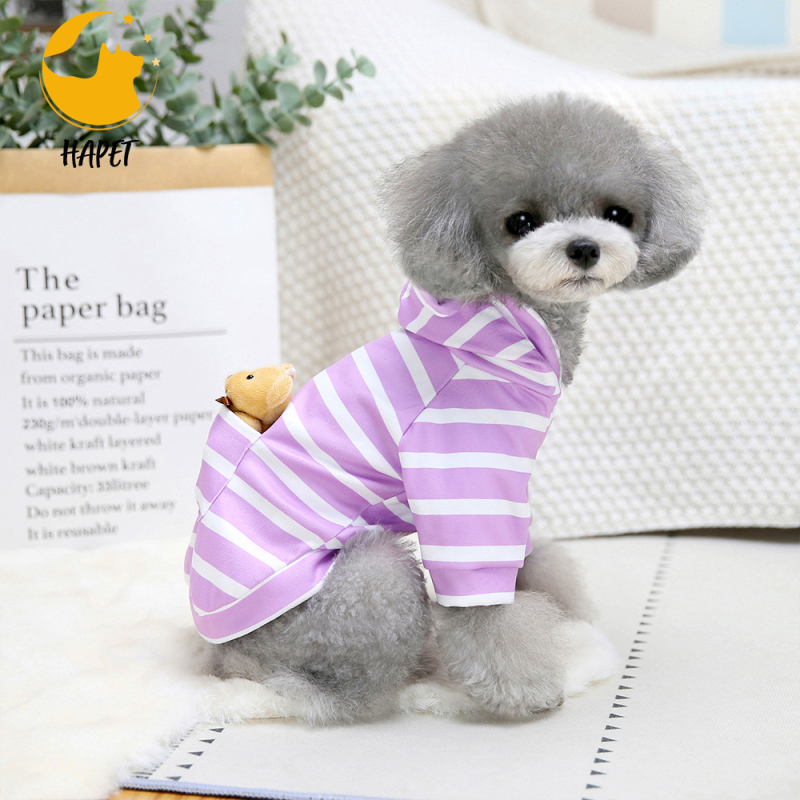 Dog Hoodie Dog Fleece Sweater with Hat Pet Pullover Shirt