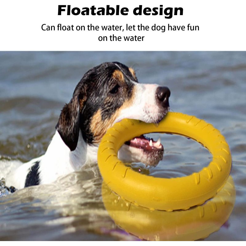 Indestructible Dog Toys Dog Chew Toy for Aggressive Chewers Flying Discs for Medium/Large Breeds Dog Training Ring,