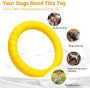 Indestructible Dog Toys Dog Chew Toy for Aggressive Chewers Flying Discs for Medium/Large Breeds Dog Training Ring,