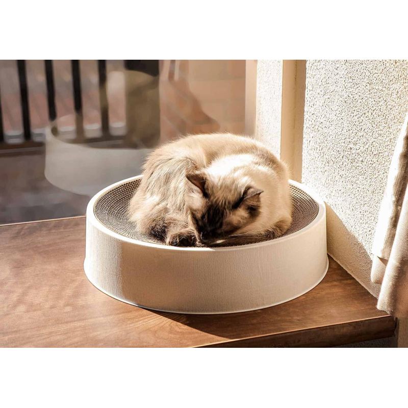 Refillable Cat Scratcher Cardboard & Bed for Indoor Cats, Scratching Lounge, Scratching Pad
