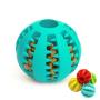 Dog Toy Ball Nontoxic Bite Resistant Toy Ball for Pet Dogs Puppy Cat Dog Pet Food Treat Feeder Chew Tooth Cleaning Ball
