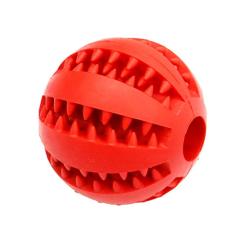 Dog Toy Ball Nontoxic Bite Resistant Toy Ball for Pet Dogs Puppy Cat Dog Pet Food Treat Feeder Chew Tooth Cleaning Ball