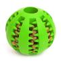 Dog Toy Ball Nontoxic Bite Resistant Toy Ball for Pet Dogs Puppy Cat Dog Pet Food Treat Feeder Chew Tooth Cleaning Ball