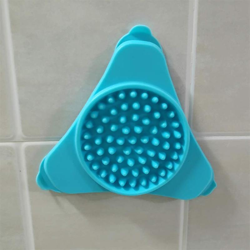 Dog Feeding Lick Pad Silicone Pet Shower Distraction Toy Grooming Helper Wall Bowl