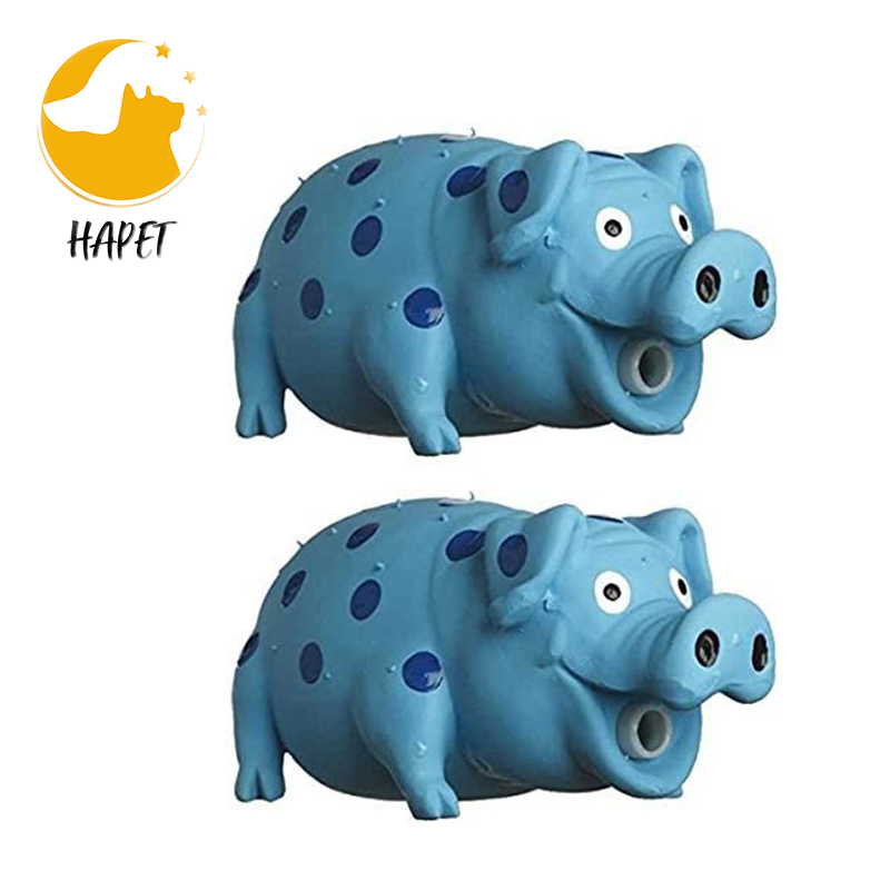 Grunting Pig Dog Toy Latex Interactive Squeak Funny Cute Dog Toy