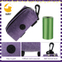 Dog Poop Bag Holder Attaches, Includes 1 Roll of Poop Bags, Waste Bag Dispenser and Lightweight Fabric